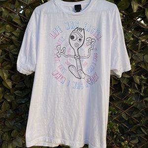 Men's 2XL Disney Pixar Forky T Shirt White